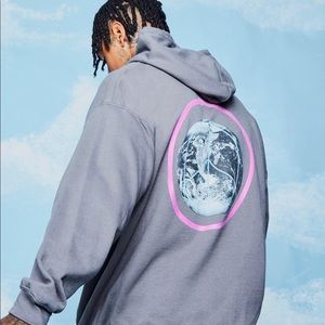 BHMAN Oversized Front & Back Print Hoodie